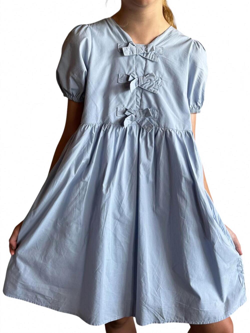 NEW HAYDEN LA girl's evelyn dress in light blue